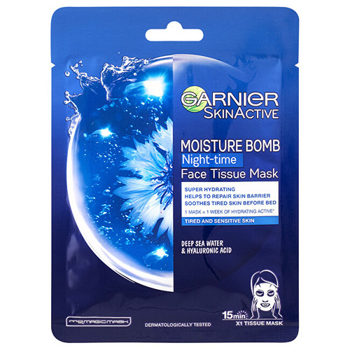 Moisture Bomb Night-time Face Tissue Mask - Hydratačná regeneračná nočná textilná maska