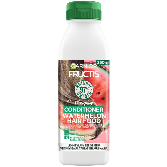 Garnier Fructis Hair Food Watermelon Plumping Conditionner - Jemný kondicionér pro objem vlasů 350 ml