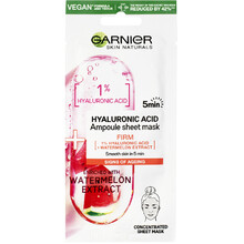 Skin Naturals Hyaluronic Acid Ampoule Sheet Mask - Síla ampulí v textilní masce s kyselinou hyaluronovou a extraktem z vodního melounu 
