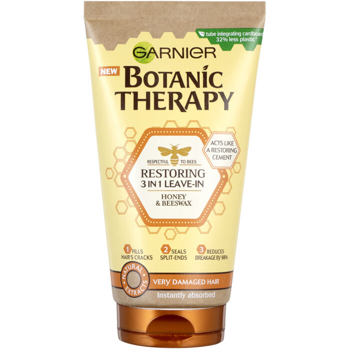 Garnier Botanic Therapy Restoring 3in1 Leave-in Honey & Beeswax - Bezoplachová regenerační péče 150 ml