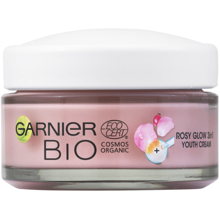 Garnier Bio Rosy Glow 3in1 Cream ( suchá pleť ) - Denní pleťový krém 50 ml