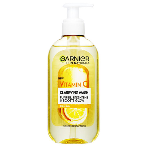 Garnier Skin Naturals Clarifying Wash - Rozjasňujicí čisticí gel s vitamínem C 200 ml