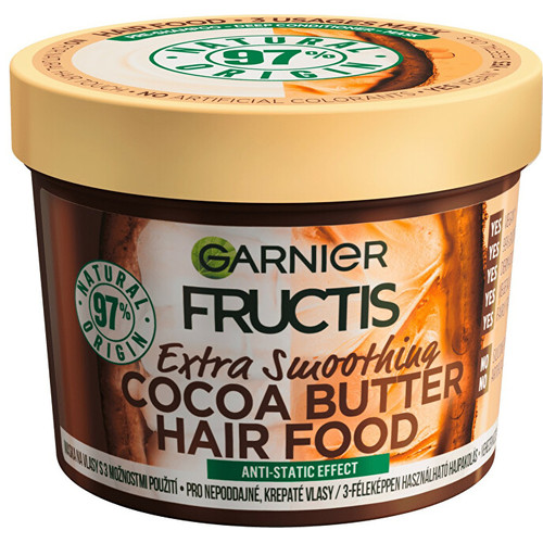 Garnier Cocoa Butter Hair Food Mask ( nepoddajné a krepaté vlasy ) - Maska 400 ml
