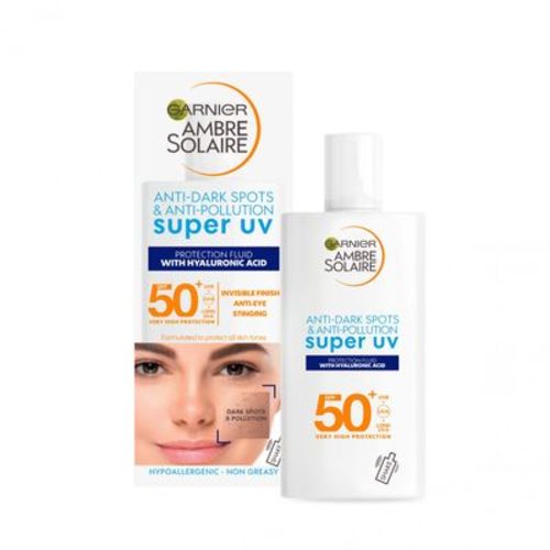 Garnier Ambre Solaire Super UV Protection Fluid SPF50+ - Opalovací přípravek na obličej 40 ml