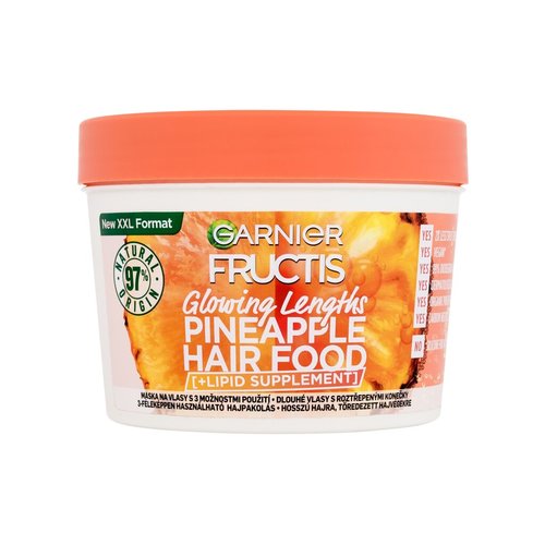 Garnier Fructis Hair Food Pineapple Mask - Vyživující maska pro dlouhé vlasy s roztřepenými konečky 400 ml