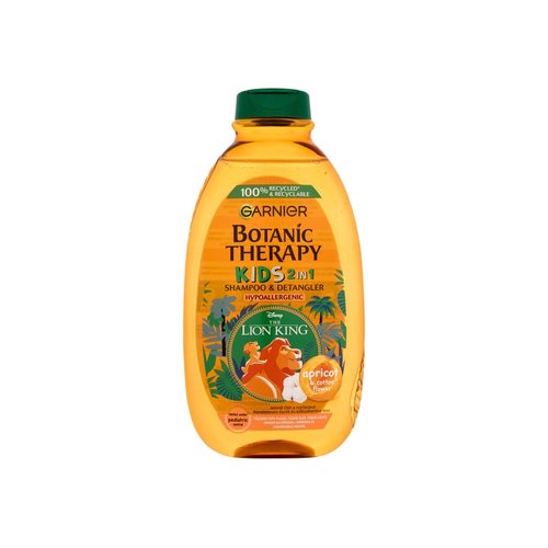 Garnier Botanic Therapy Kids Lion King Shampoo & Detangler - Šampon 2v1 s vůní meruňky a bavlníkového květu 400 ml