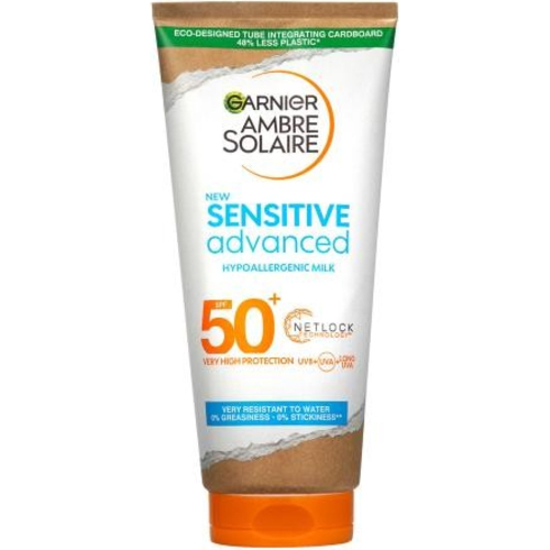 Garnier Ambre Solaire Sensitive Advanced Hypoallergenic Milk SPF50+ - Opalovací mléko pro pokožku citlivou na slunce 175 ml