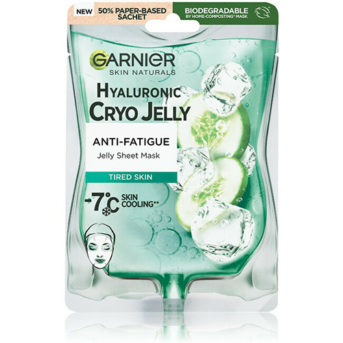 Garnier Hyaluronic Cryo Jelly Jelly Sheet Mask - Textilní pleťová maska s chladivým efektem -7 °C 27 g