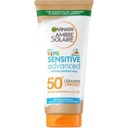 Garnier Kids Ambre Solaire Sensitive Advanced Milk SPF 50+ - Opalovací mléko, velmi vysoká ochrana pro citlivou dětskou pokožku 175 ml