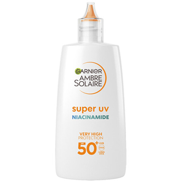 Niacinamidom SPF 50+ Ambre Solaire Super UV Niacinamide - Ochranný fluid proti nedokonalostiam
