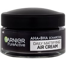 Pure Active AHA + BHA Charcoal Daily Mattifying Air Cream - Zmatňujúci denný pleťový krém
