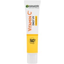 Skin Naturals Vitamin C Daily UV Invisible SPF50+ - Rozjasňující denní pleťový fluid s vysokou UV ochranou