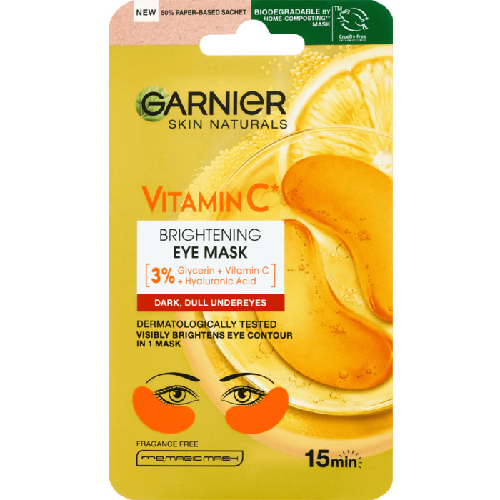 Skin Naturals Vitamín C Brightening Eye Mask - Rozjasňujúca očná maska s vitamínom C
