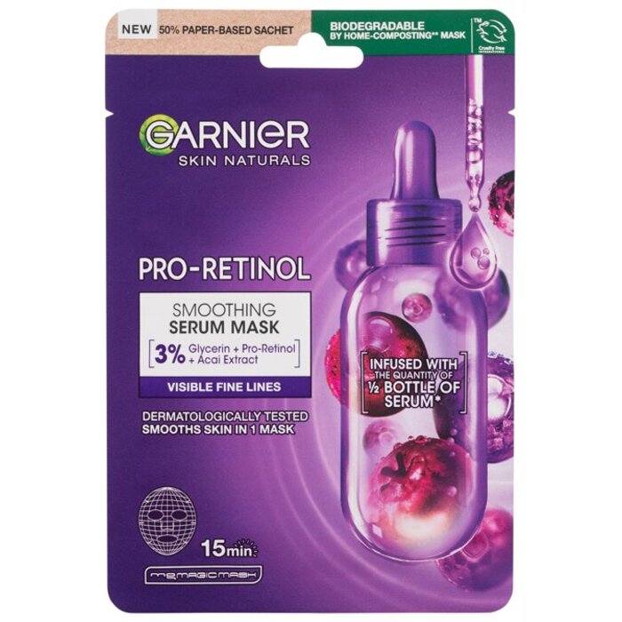 Skin Naturals Pro-Retinol Smoothing Serum Mask - Vyhladzujúca pleťová maska
