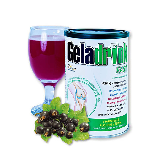 Geladrink GELADRINK FAST nápoj - 420 g - Černý rybíz