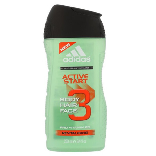 Hair & Body Active Štart Shower Gél, Shampoo, Face Wash - Sprchový gél a šampón pre mužov 3 v 1