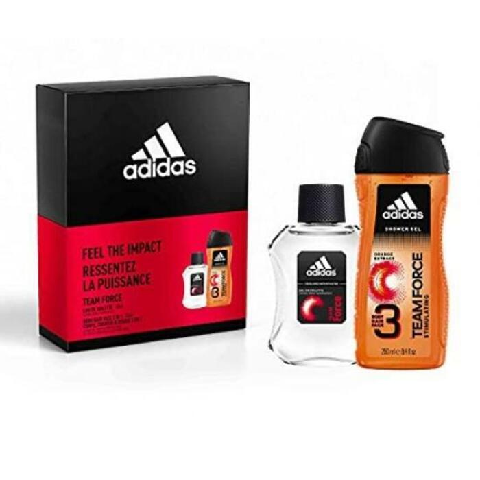 Adidas Team Force Dárková sada pánská toaletní voda 100 ml a sprchový gel 250 ml