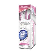 White Glo zubní pasta Sensitive Forte 150g + kartáček na zuby a mezizubní kartáčky