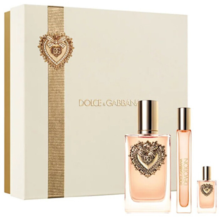 Dolce Gabbana Dolce & Gabbana Devotion Dárková sada dámská parfémovaná voda 100 ml, miniaturka dámská parfémovaná voda 10 ml a miniaturka dámská parfémovaná voda 5 ml