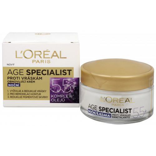 L´Oréal Age Specialist 55+ Night Cream - Noční krém proti vráskám 50 ml