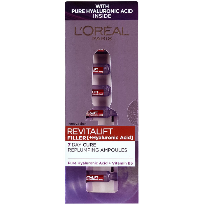 L’Oréal Revitalift Filler vyplňující hyaluronové sérum v ampulích 7 x 1,3 ml