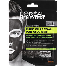 Men Expert Pure Charcoal Purifying Tissue Mask - Textilná maska pre mužov