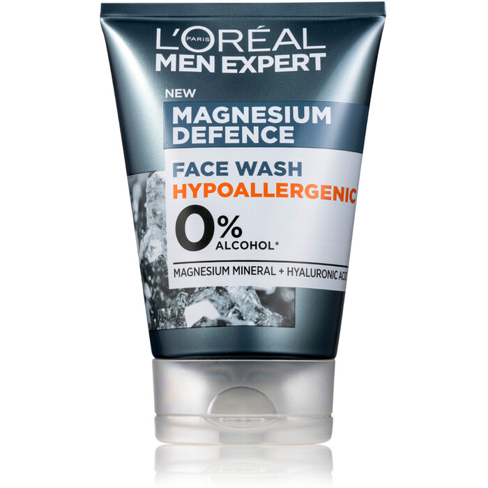 L´Oréal Men Expert Magnesium Defence Face Wash Gel - Hydratační čisticí gel 100 ml