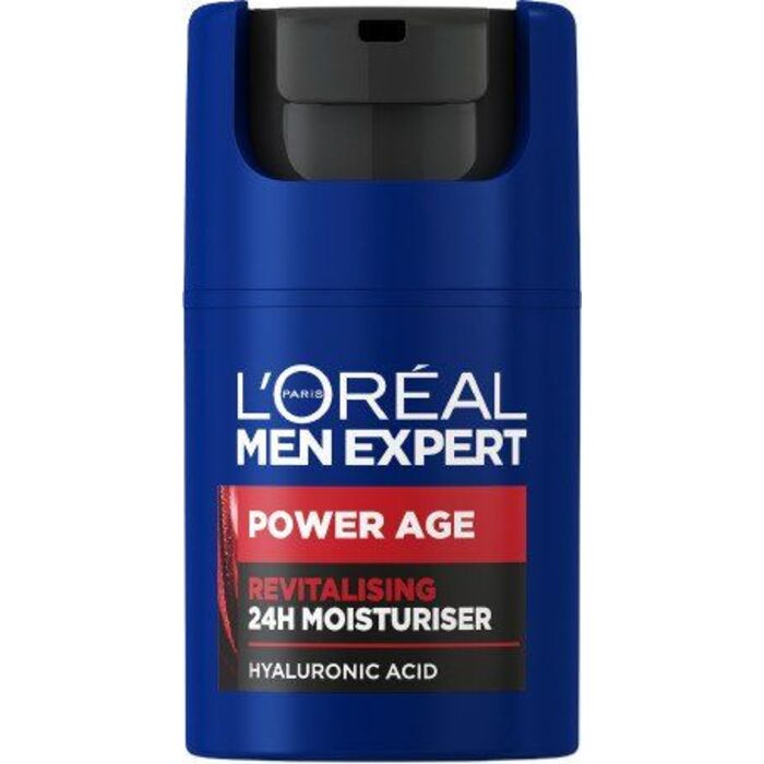 Men Expert Power Age 24H Moisturiser - Revitalizačný a hydratačný pleťový krém
