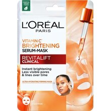 Revitalift Clinical Vitamin C Brightening Serum-Mask - Rozjasňující textilní pleťová maska