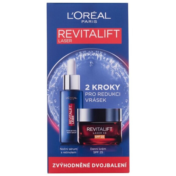 L´Oréal Revitalift Laser Pure Retinol Night Serum Set - Dárková sada 50 ml