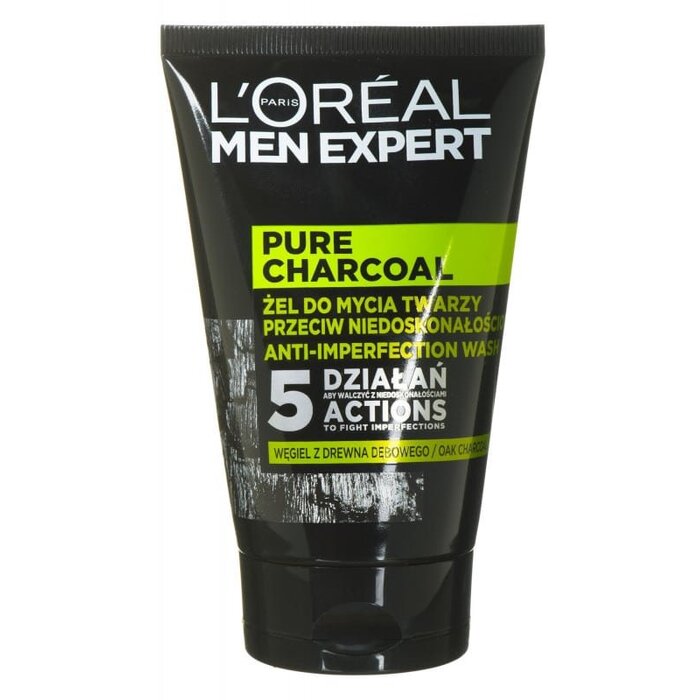 L´Oréal Men Expert Pure Charcoal Anti-Imperfection Wash - Čistící gel pro muže 100 ml