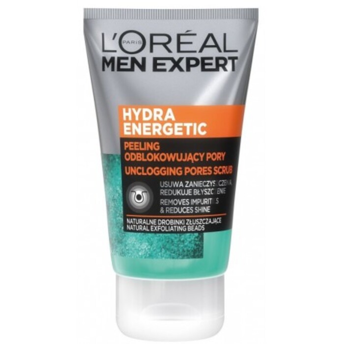 Men Expert Hydra Energetic Unclogging Pores Scrub - Peelingový gel pro muže