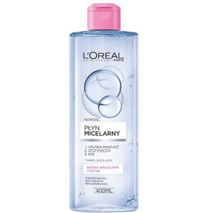 L´Oréal Skin Expert Micellar Water Sensitive/Dry Skin - Micelární čisticí voda pro suchou až citlivou pleť 400 ml