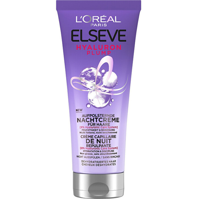 Elseve Hyaluron Plump Plumping Night Cream - Vyplňující noční krém na vlasy