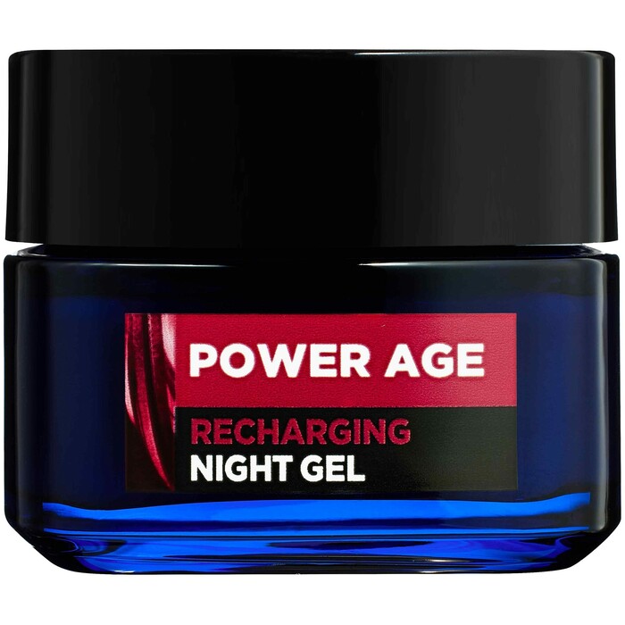 Men Expert Power Age Recharging Night Gel - Omlazující pleťový gel