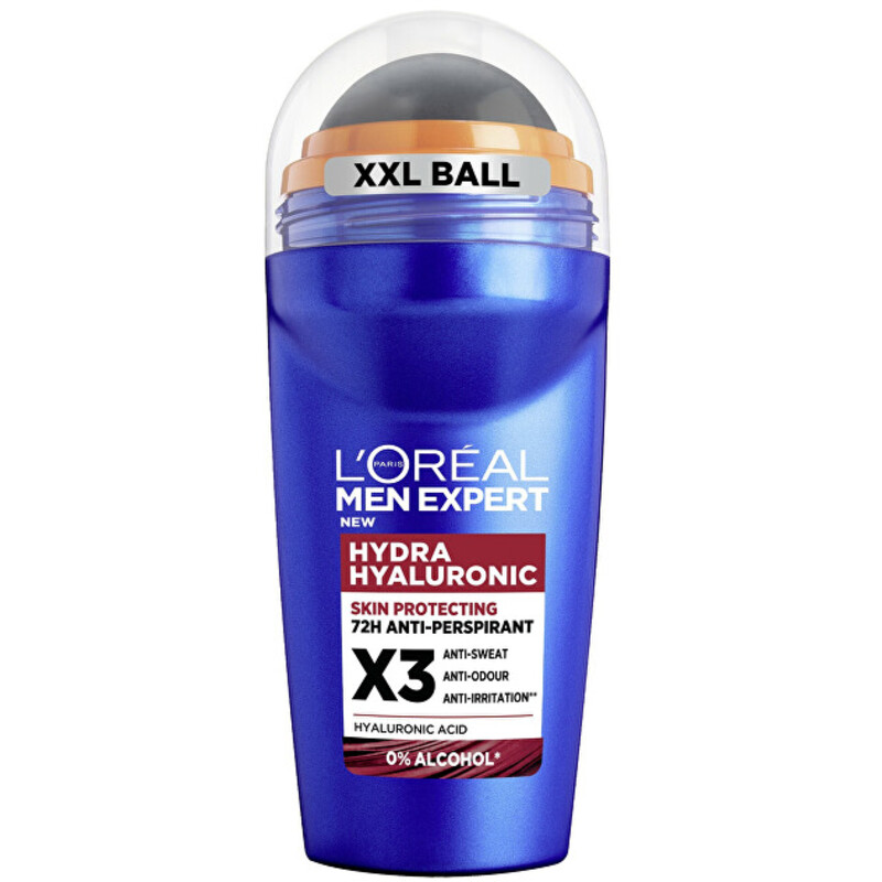 Men Expert Hydra Hyaluronic 72h Anti-perspirant - Kuličkový antiperspirant