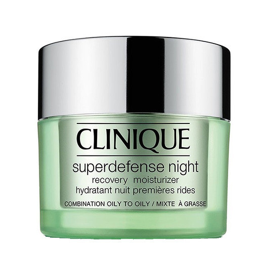 Clinique Superdefense Night Recovery Moisturizer Combination To Oily Skin ( smíšená až mastná pleť ) - Noční hydratační krém 50 ml