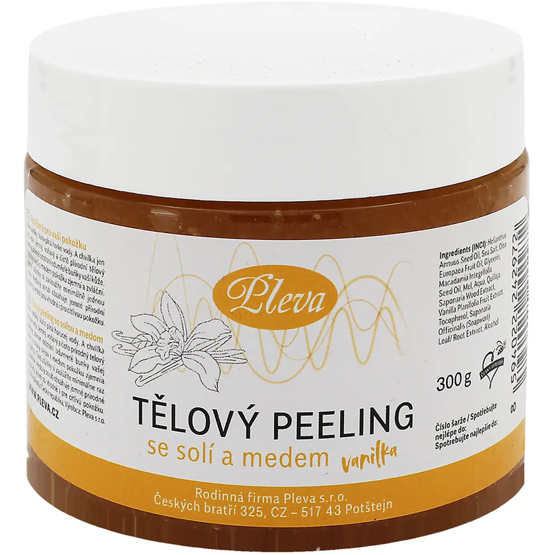 Exfoliating Body Scrub with Honey and Salt (Vanilla) - Tělový peeling se solí a medem (vanilka)