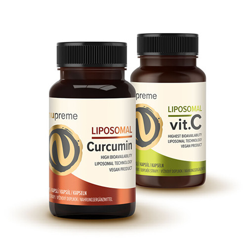 Nupreme Liposomal C + Curcumin 2 x 30 kapslí