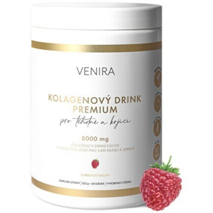 Venira Kolagenový drink pro těhotné a kojící maminky malina 322 g