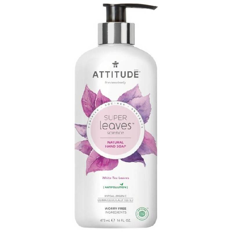 Prírodné mydlo na ruky Super Leaves s detoxikačným účinkom - čajové listy 473 ml