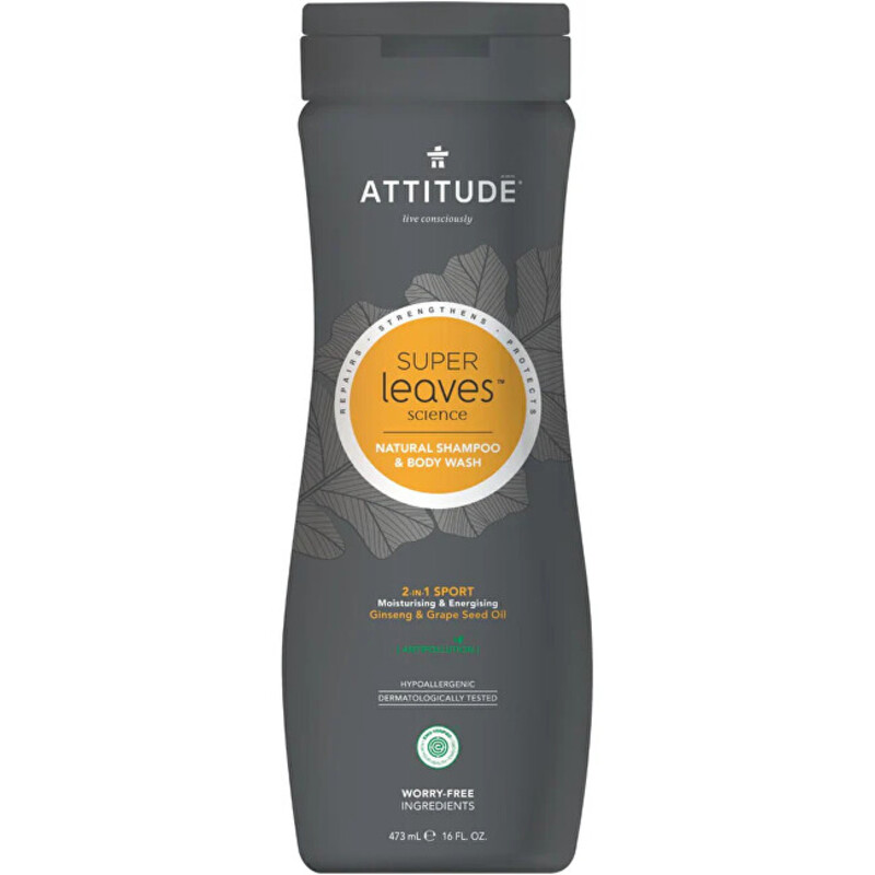 Super Leaves Shampoo & Body Wash - Přírodní pánský šampon a tělové mýdlo 2v1