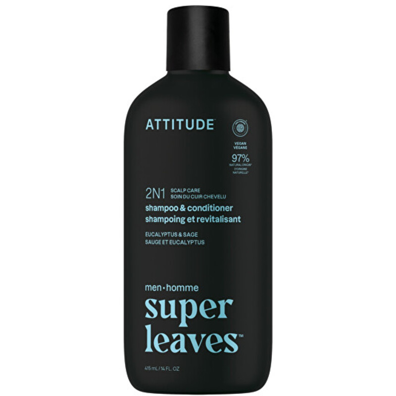 Super Leaves Eukalyptus & Sage Shampoo & Conditioner - Pánský zklidňující šampon a kondicionér 2v1