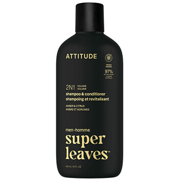 Super Leaves Amber & Citrus Shampoo & Conditioner - Pánský šampon a kondicionér pro objem 2v1