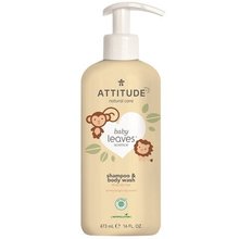 Detské telové mydlo a šampón (2 v 1) Baby Leaves s vôňou hruškovej šťavy 473 ml NEW