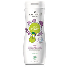 Dětské tělové mýdlo a šampon (2 v 1) Little Leaves s vůní vanilky a hrušky 473 ml