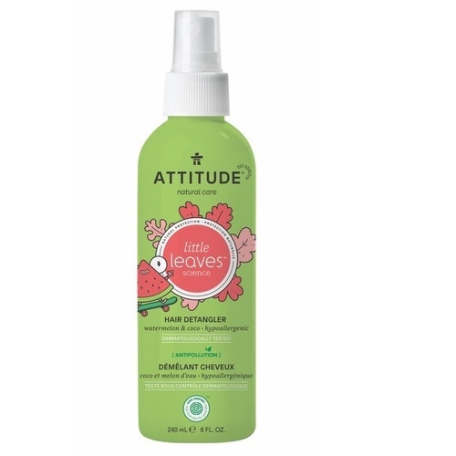 Sprej pro snadné rozčesávání dětských vlásků Little Leaves s vůní melounu a kokosu 240 ml