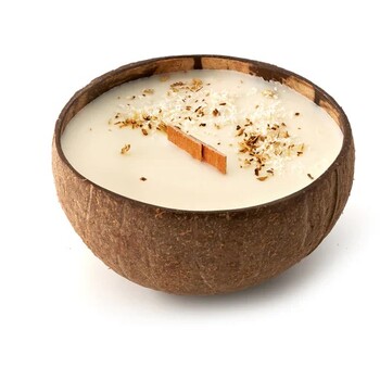 Svíčka z kokosu - vůně kokos