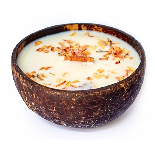 Sviečka v kokose - vôňa Kvitnúce jazmín