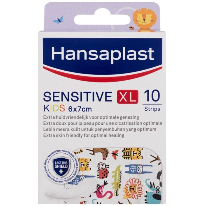 Hansaplast Sensitive Kids XL Plaster - Náplasti pro děti ( 6 x 7 cm ) 10 ks